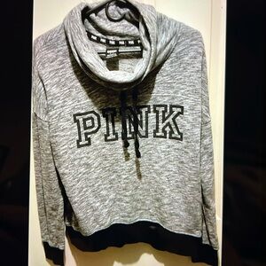 PINK scoop neck sweatshirt.